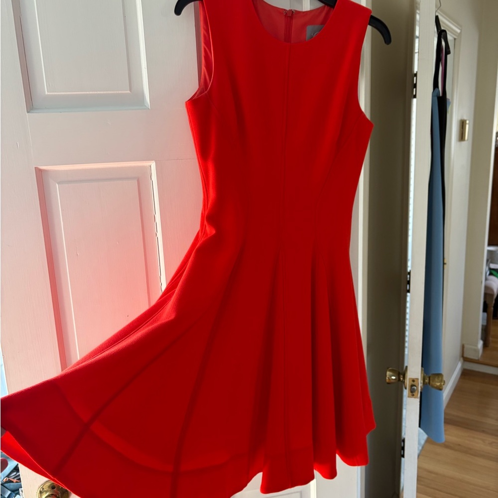 Elegant Red Sleeveless Dress